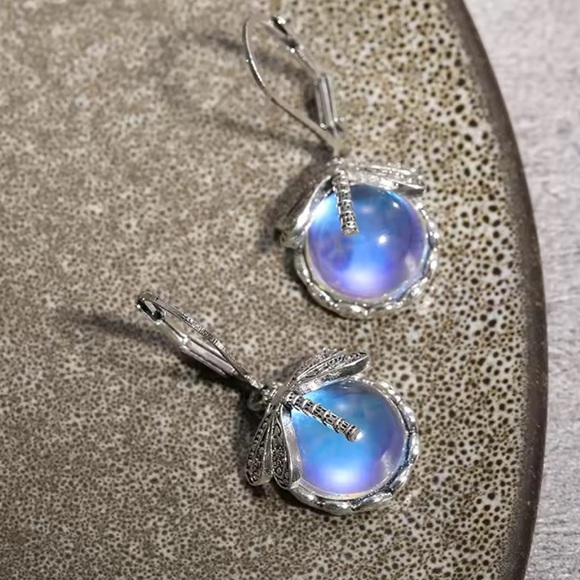 Silver Dragonfly Khalisa Earrings - Picture 5 of 8